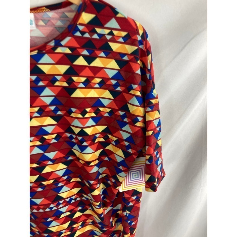 NWT Lularoe Irma Patterned Tshirt Size XXS - Picture 2 of 4